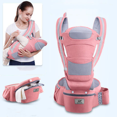 Trendy Ergonomic Baby Carrier, Infant Baby Hip-seat Carrier, 3 In 1 Front Facing Kangaroo Baby Wrap Sling